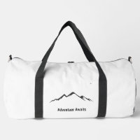 "Adventure Awaits Duffel Bag – Stylish Travel Comp