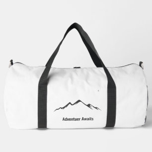 "Adventure Awaits Duffel Bag – Stylish Travel Comp