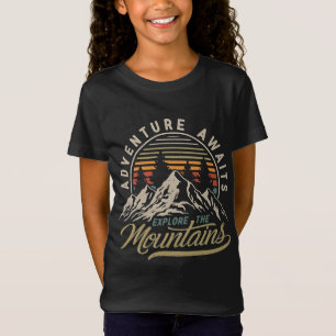 Adventure Awaits Explore The Mountains Vintage T-Shirt