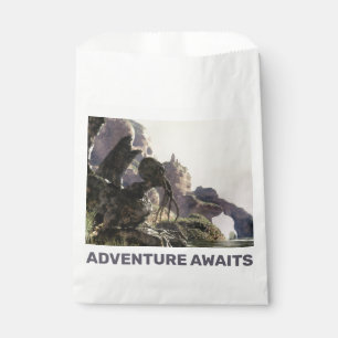 Adventure Awaits. Fantasy landscape Favour Bags