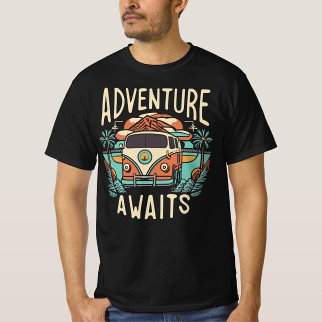 Adventure Awaits Funny Tshirt (Front)