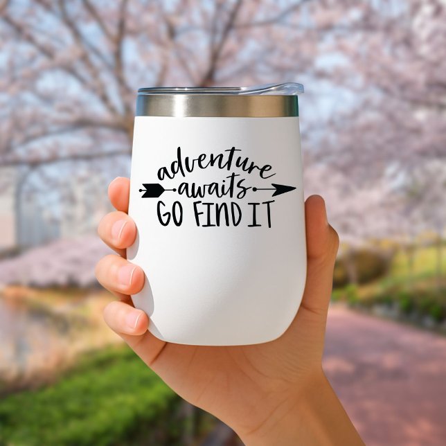 Adventure awaits go find it Travel Mug Insulated (Creator Uploaded)