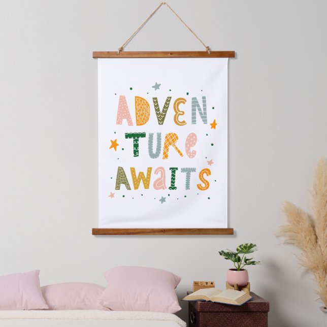 Adventure Awaits Hanging Tapestry (Bedroom)