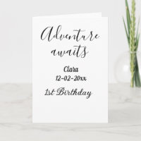 Adventure awaits happy 1st birthday name date simp