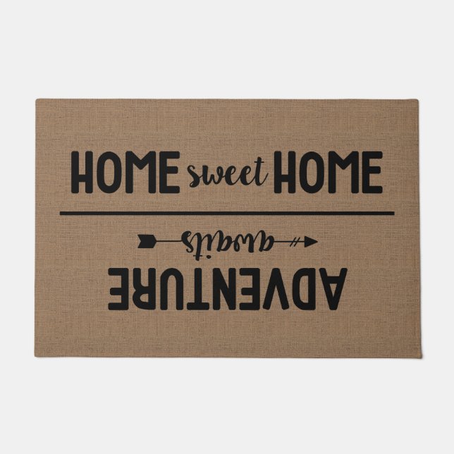 Adventure Awaits & Home Sweet Home Doormat (Front)