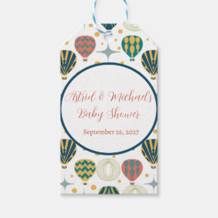 Adventure Awaits Hot Air Balloon Baby Shower Gift Tags