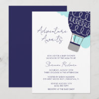Adventure Awaits Hot Air Balloon Baby Shower