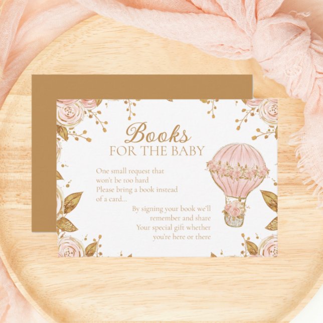 Adventure Awaits Hot Air Balloon Book Request Enclosure Card (Creator Uploaded)