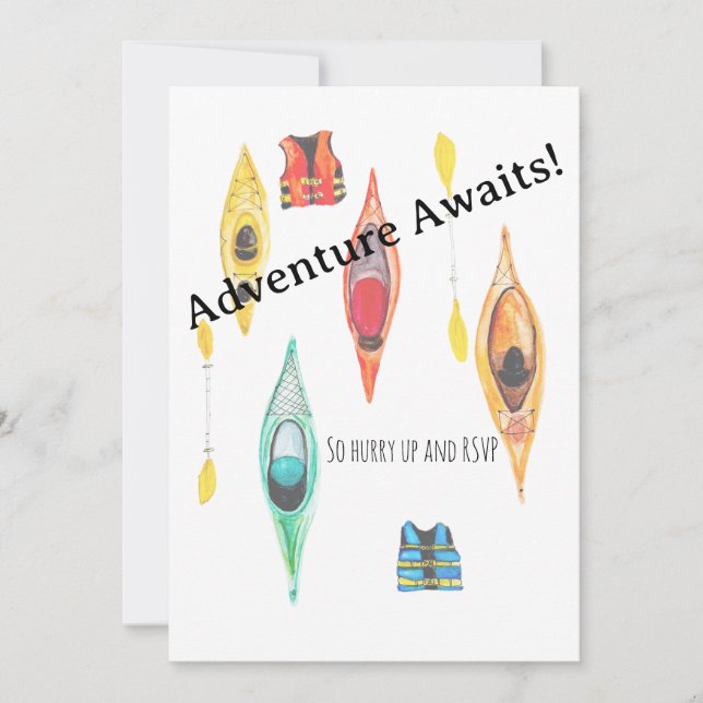 Adventure Awaits Invitation (Front)