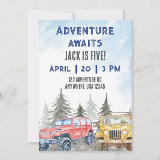 Adventure Awaits Invitation