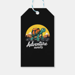 Adventure Awaits is Hiking Adventures is Outdoor A Gift Tags