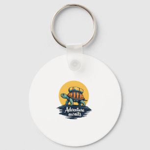 Adventure Awaits is Hiking Adventures is Outdoor A Key Ring
