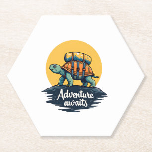 Adventure Awaits is Hiking Adventures is Outdoor A Paper Coaster