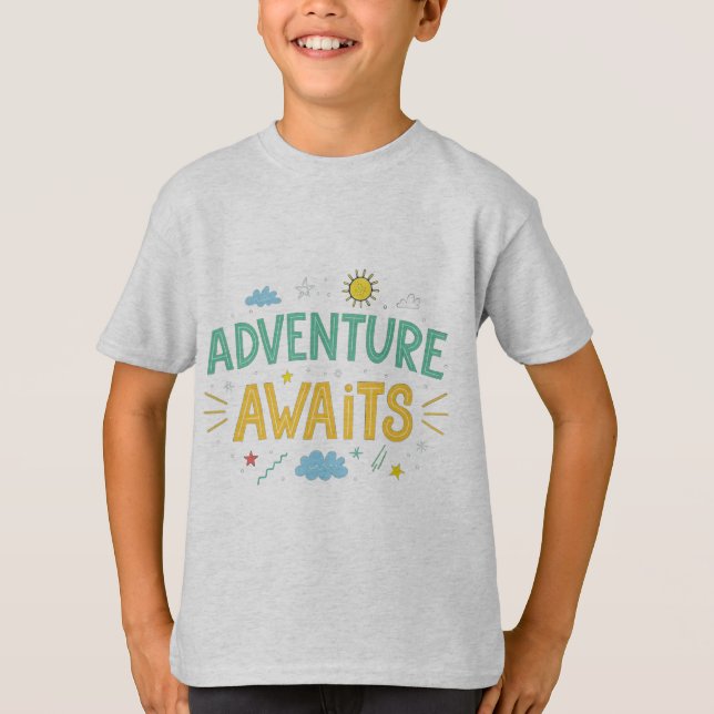 Adventure Awaits Kids Tee (Front)