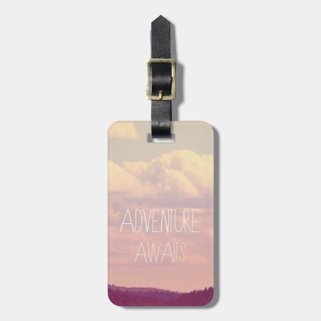 Adventure Awaits Luggage Tag (Front Vertical)