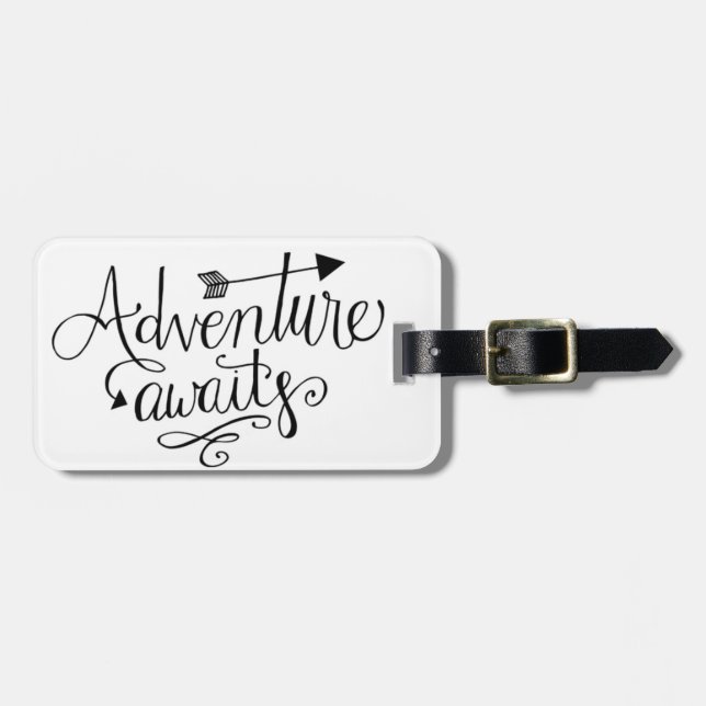 Adventure Awaits Luggage Tag (Front Horizontal)