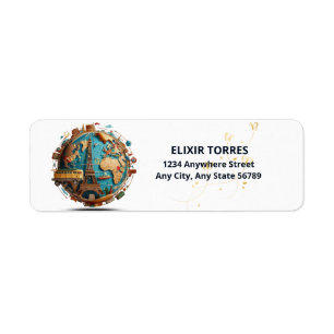 Adventure Awaits Modern Globe Baby Shower