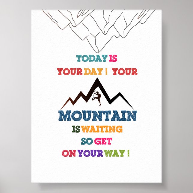 Adventure Awaits - Motivational Kids Poster! Poster (Front)