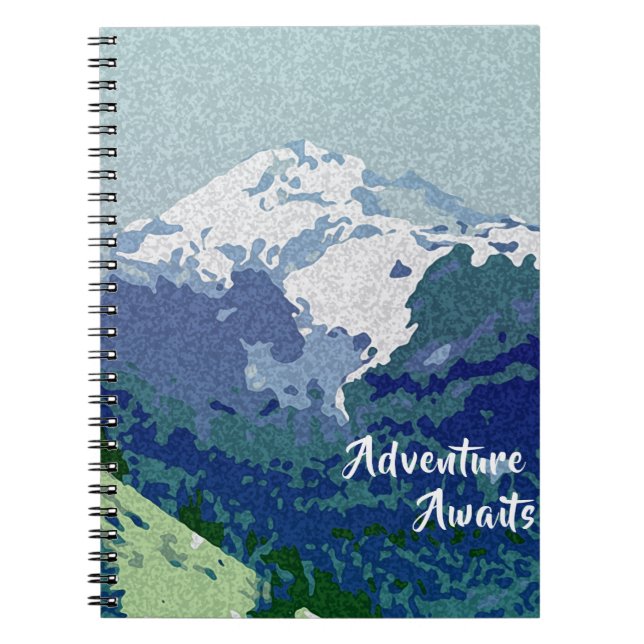 Adventure Awaits Mount Hood Notebook (Front)