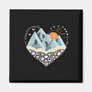 Adventure Awaits Mountain Hiking Camping Nature Lo Magnet