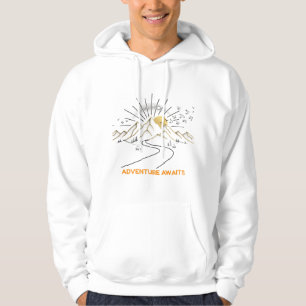 Adventure Awaits Mountain Sunrise Hoodie
