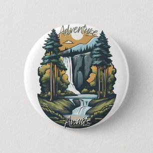 Adventure Awaits - Nature 6 Cm Round Badge