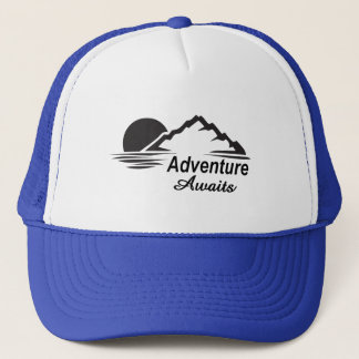 Adventure Awaits Nature Great Outdoors Trucker Hat