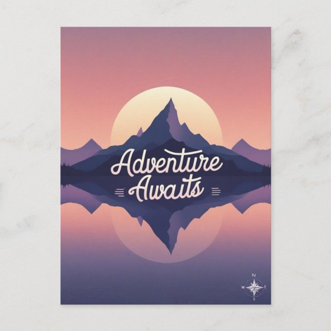 Adventure Awaits Nature Postcard (Front)