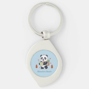 Adventure Awaits Panda Key Ring