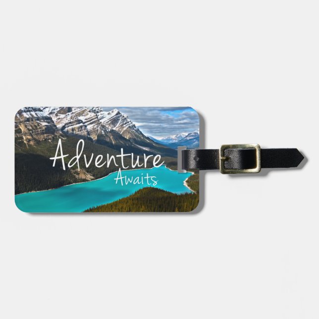 Adventure Awaits Photography Luggage Tag (Front Horizontal)