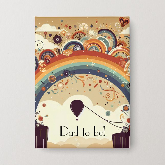 Adventure Awaits Rainbow Dad to Be (Front)