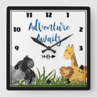 Adventure Awaits Safari Jungle Animals