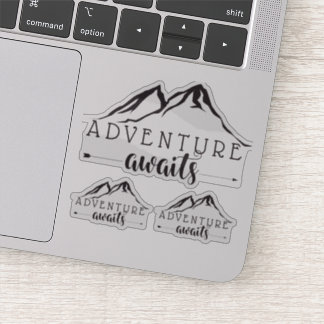 Adventure Awaits Set of 3 Black