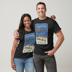 Adventure Awaits Sleigh Ride Santa Christmas T-Shirt