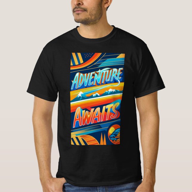 Adventure Awaits  T-Shirt (Front)