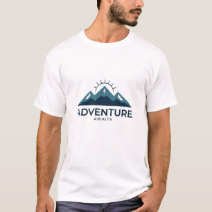 Adventure Awaits T-Shirt   Mountain Hiking Tee 
