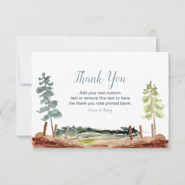 Adventure Awaits Thank You Cards (Front)