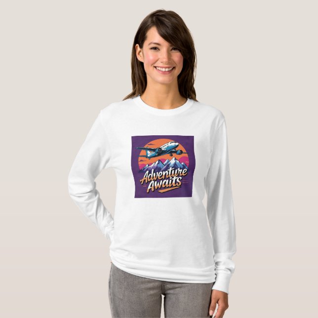 Adventure awaits travel T-shirt (Front Full)