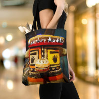 Adventure Awaits Typography Kachina Doll Photo