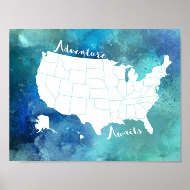 Adventure Awaits United States Poster (Front)