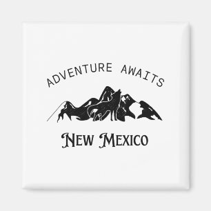 Adventure Awaits Vacation Travel New Mexico  Magnet