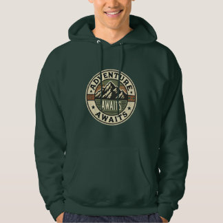 Adventure Awaits - Vintage Outdoors Hoodie