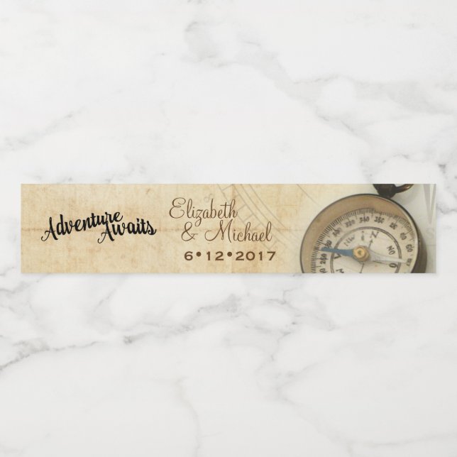 Adventure Awaits Water Bottle Label (Single Label)