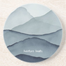 Adventure Awaits Watercolor Mountain