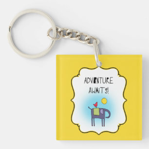 Adventure Awaits Whimsical Key Ring