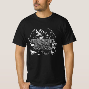 Adventure awaits white lineart T-Shirt