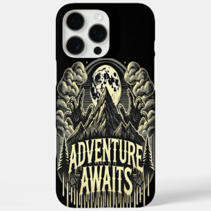 Adventure Awaits With Mountains and a Full Moon iPhone 16 Pro Max Case