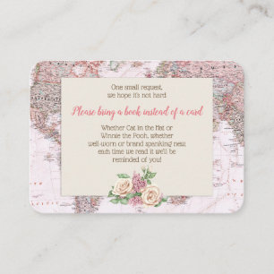 Adventure Awaits World Map Book Request Enclosure Card