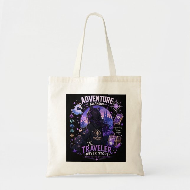 Adventure Awakens Fantasy Gamer Tote Bag (Front)