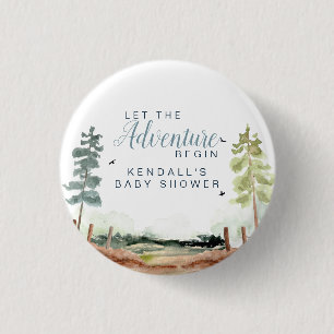 Adventure Baby Shower 3 Cm Round Badge